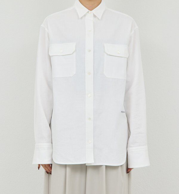 「【PEAS】タイ付きシャツ」|シャツ・ブラウス|