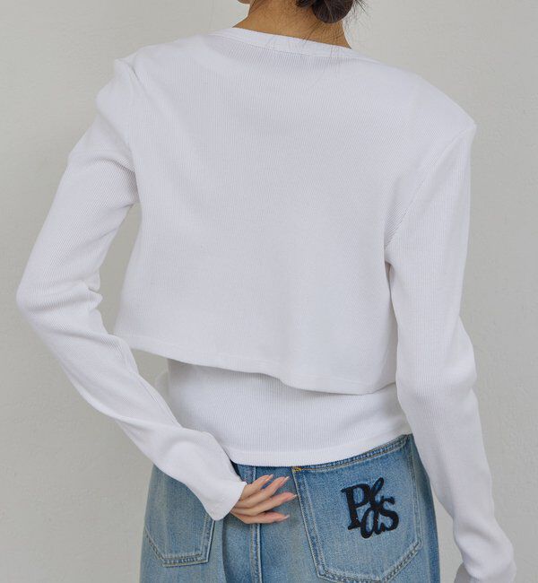  「【PEAS】コットンシルクカーディガン」|Tシャツ・カットソー|