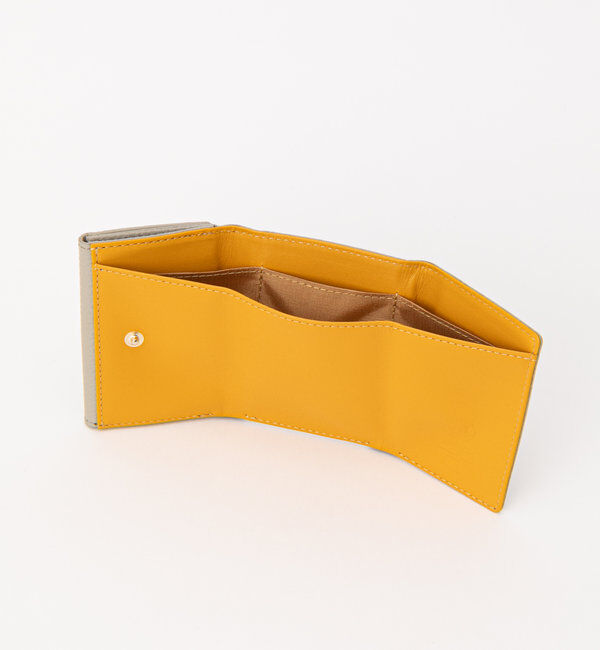  「モノグラムプレート三つ折りウォレット」|財布|