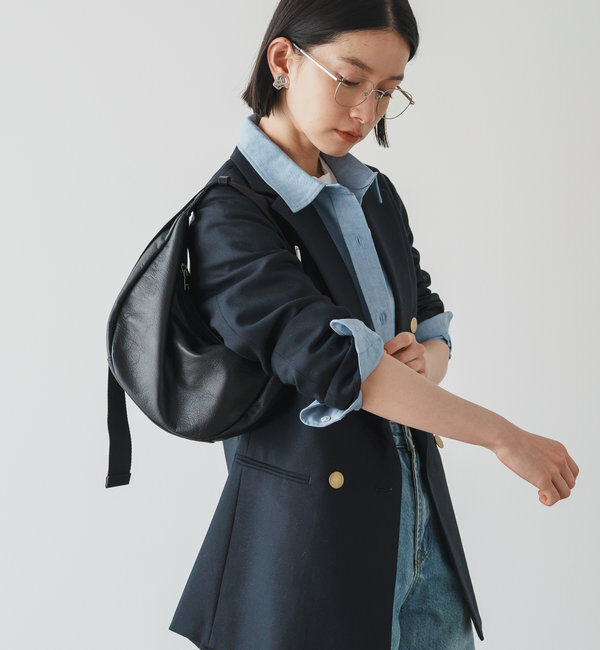  「ソフトレザーラウンドショルダーバッグ」|ショルダー・メッセンジャー|