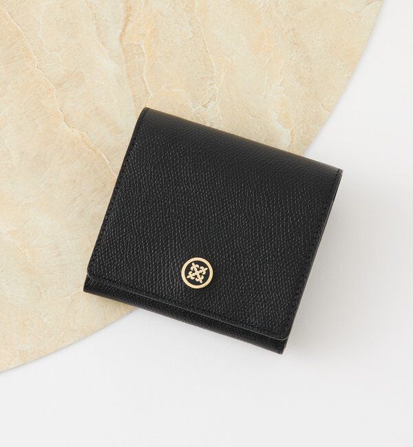  「プレートレザーギャルソンウォレット」|財布|ブラック