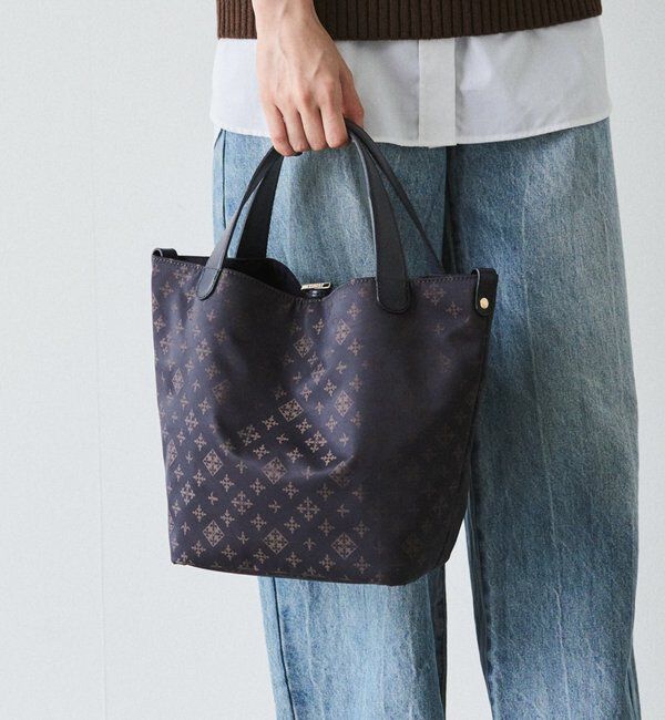  「ナイロンジャガード2WAYミニトートバッグ」|トートバッグ|ブラウン