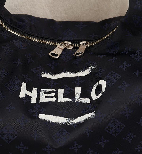  「ステンシル風プリント ナイロン2WAYミニショルダーバッグ」|ショルダー・メッセンジャー|