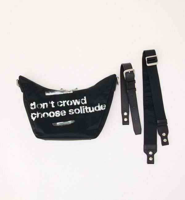  「ステンシル風プリント ナイロン2WAYミニショルダーバッグ」|ショルダー・メッセンジャー|