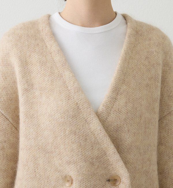  「【再値下げ】モヘアダブルニットコート」|その他|