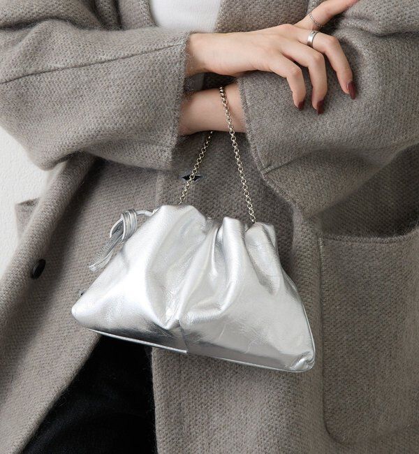  「レザー巾着4WAYミニショルダーバッグ」|ショルダー・メッセンジャー|