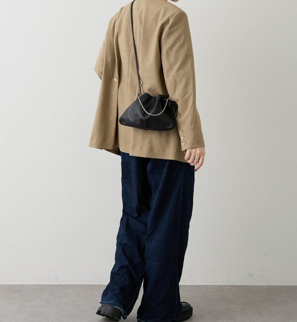  「レザー巾着4WAYミニショルダーバッグ」|ショルダー・メッセンジャー|