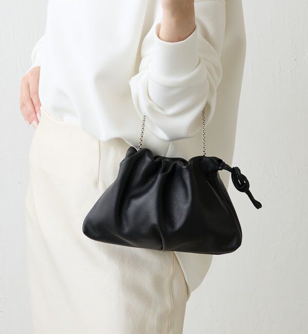  「レザー巾着4WAYミニショルダーバッグ」|ショルダー・メッセンジャー|