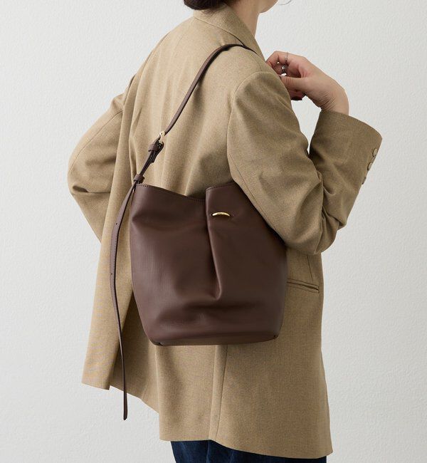  「ツイードスカーフ付きレザー2WAYショルダーバッグ」|ショルダー・メッセンジャー|