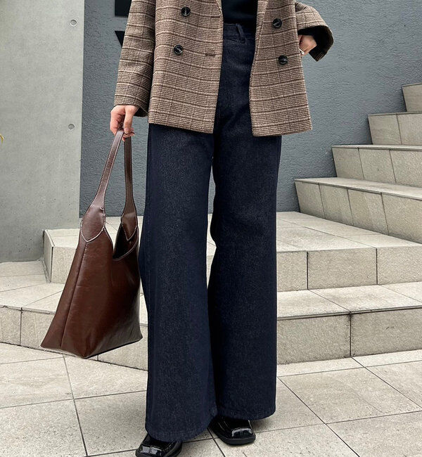  「【新色ブルー登場！】フレアデニム」|デニム|