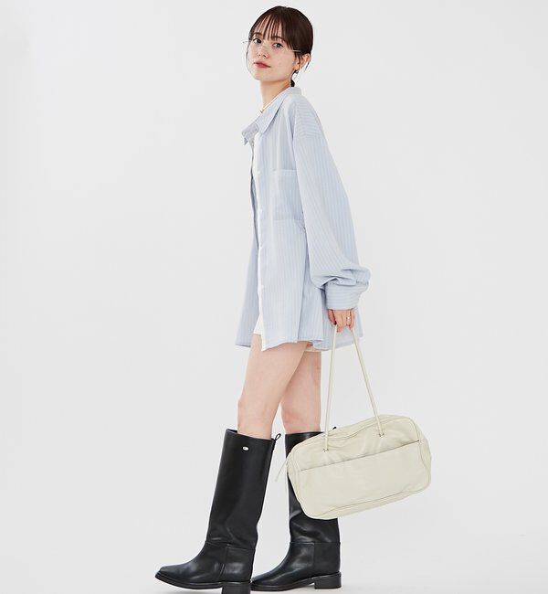  「[森川企画]レイヤードストライプドロストシャツ」|シャツ・ブラウス|