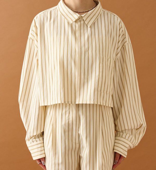  「ストライプショートシャツ」|シャツ・ブラウス|