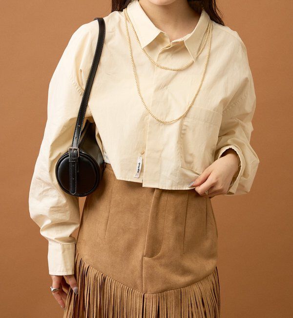  「ストライプショートシャツ」|シャツ・ブラウス|