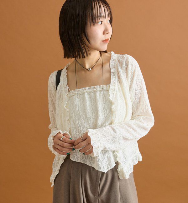  「ビスチェSETレースカーデ」|カーディガン|