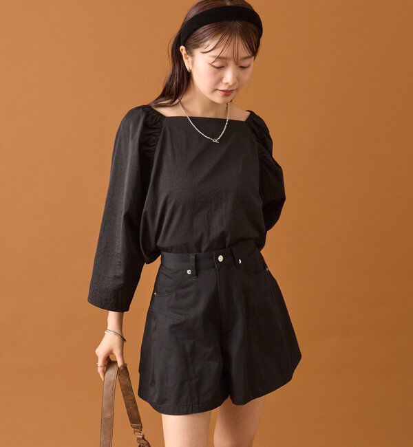  「チョーカーリボンパフブラウス」|シャツ・ブラウス|