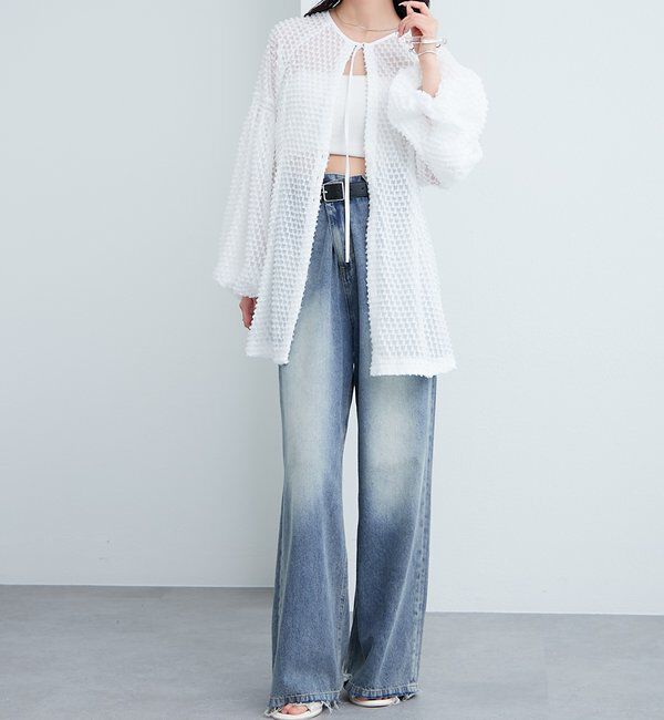  「【@akane__11.1】フリンジシェイプチュニック」|シャツ・ブラウス|