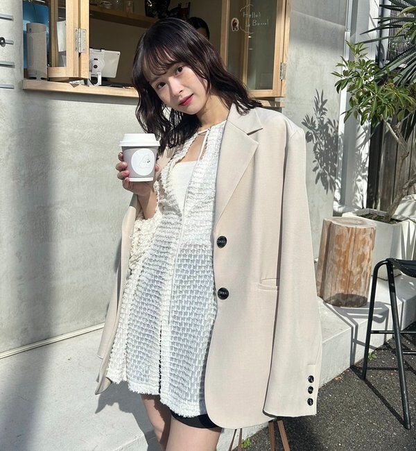  「【@akane__11.1】フリンジシェイプチュニック」|シャツ・ブラウス|