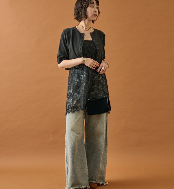  「シャギーレース タンクチュニック」|シャツ・ブラウス|