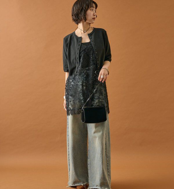  「シャギーレース タンクチュニック」|シャツ・ブラウス|