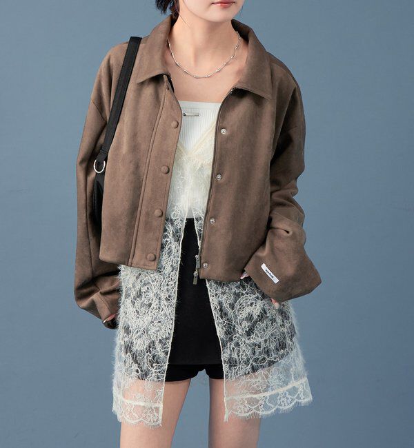  「フェイクスウェードショートブルゾン」|その他|