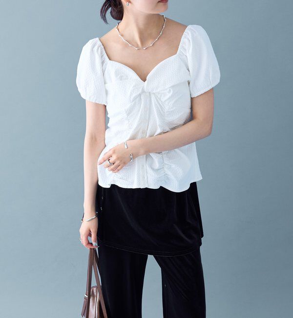  「パフビスチェ ブラウス」|シャツ・ブラウス|