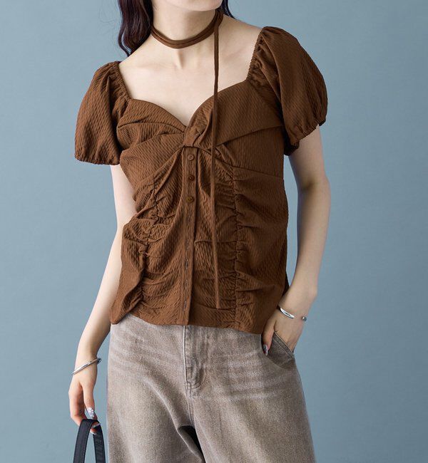  「パフビスチェ ブラウス」|シャツ・ブラウス|