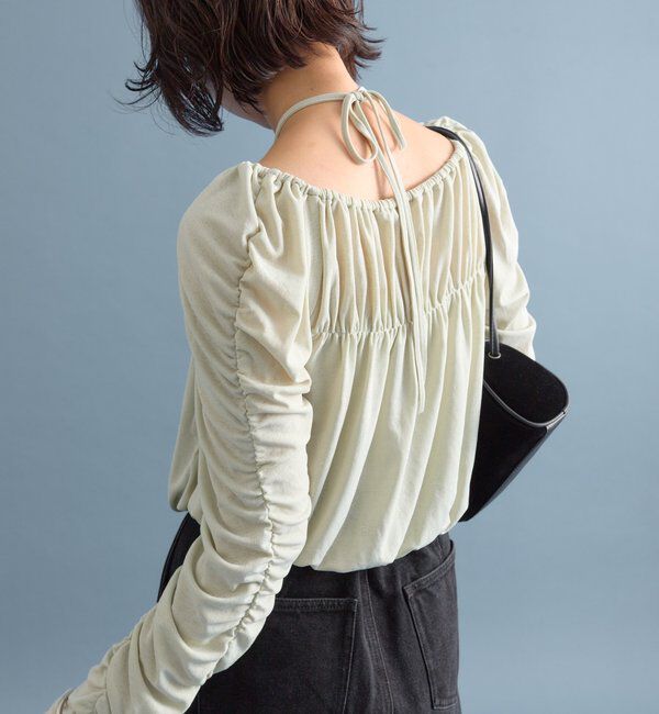  「スクエアネック シャーリングカーディガン」|Tシャツ・カットソー|