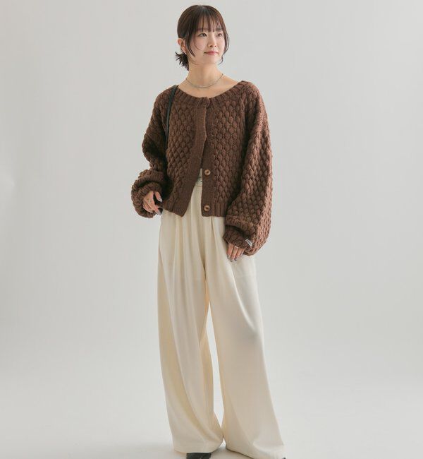  「ポコポコニットカーディガン」|カーディガン|