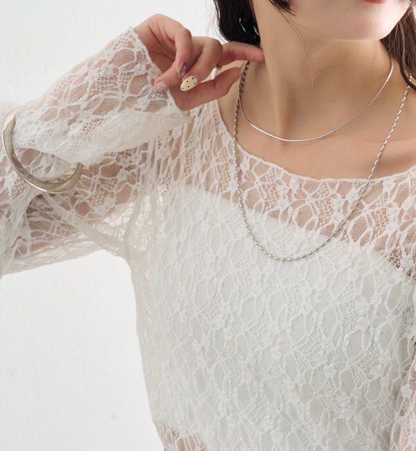  「レースプルオーバー」|Tシャツ・カットソー|