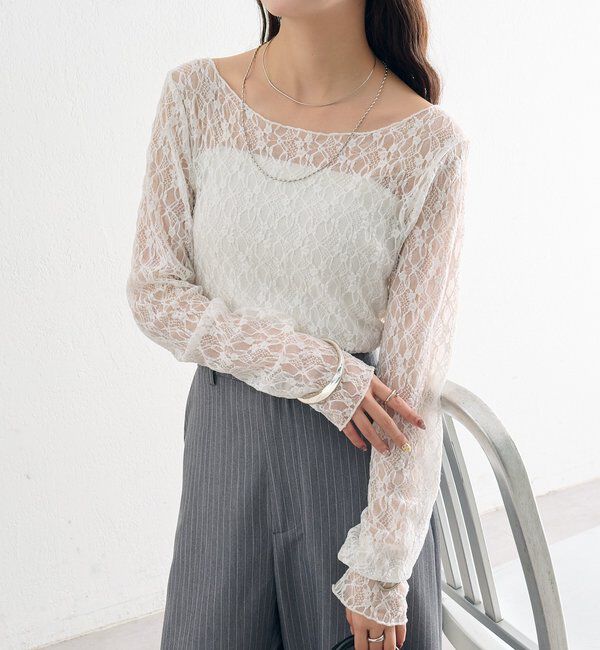  「レースプルオーバー」|Tシャツ・カットソー|