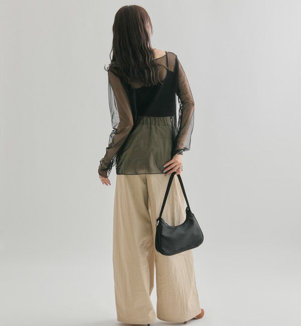  「シアースリットチュール トップス」|Tシャツ・カットソー|