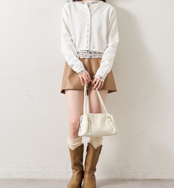  「チビボタン長袖カーディガン」|カーディガン|