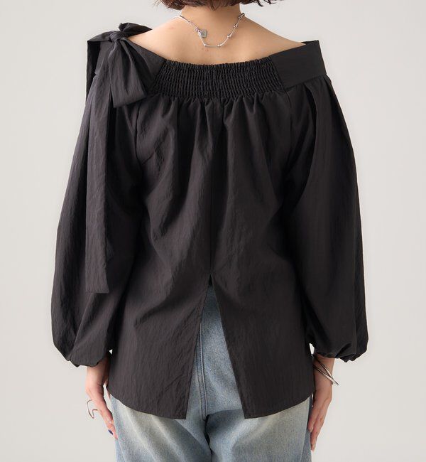  「肩リボンオフショルブラウス」|シャツ・ブラウス|