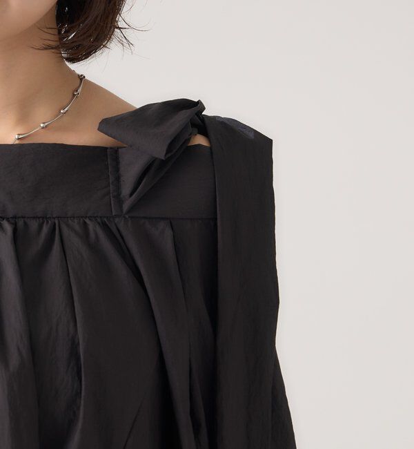  「肩リボンオフショルブラウス」|シャツ・ブラウス|