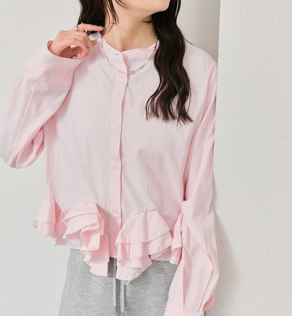  「ウェーブフリルブラウス」|シャツ・ブラウス|