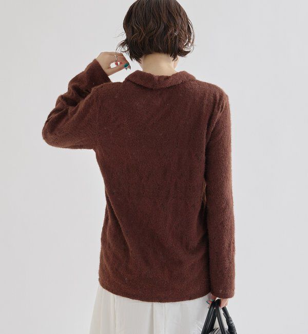  「襟付きシャギーカーディガン」|Tシャツ・カットソー|