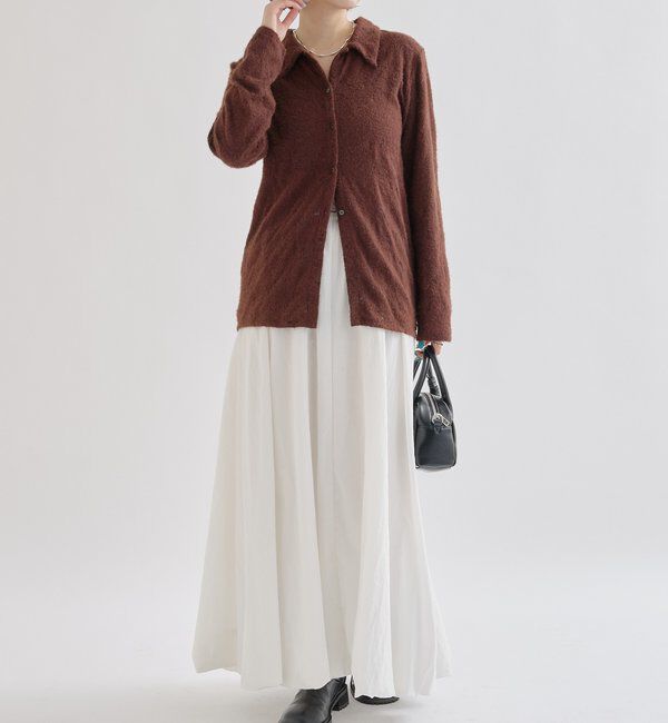  「襟付きシャギーカーディガン」|Tシャツ・カットソー|