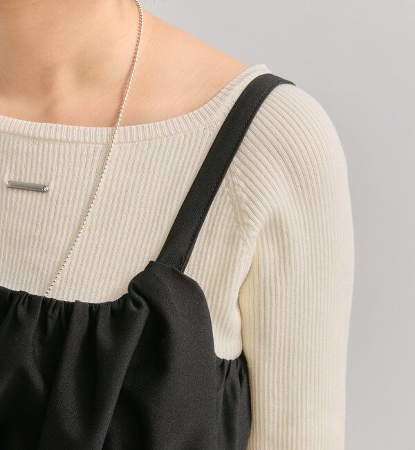  「ギャザービスチェSETワンピース」|ワンピース|