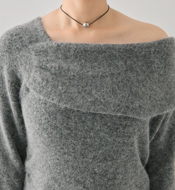  「ワンショルデザインニット」|ニット・セーター|