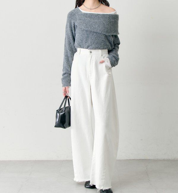  「ワンショルデザインニット」|ニット・セーター|