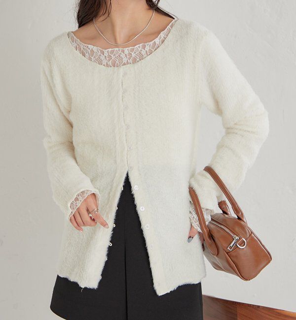  「シャギーリブカーディガン」|Tシャツ・カットソー|