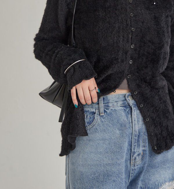  「シャギーリブカーディガン」|Tシャツ・カットソー|