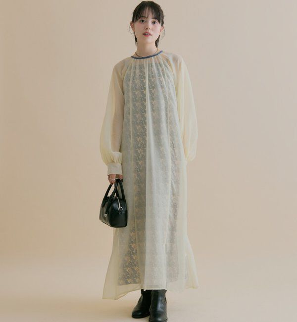  「[森川企画]シアーレイヤード ワンピースSET」|ワンピース|