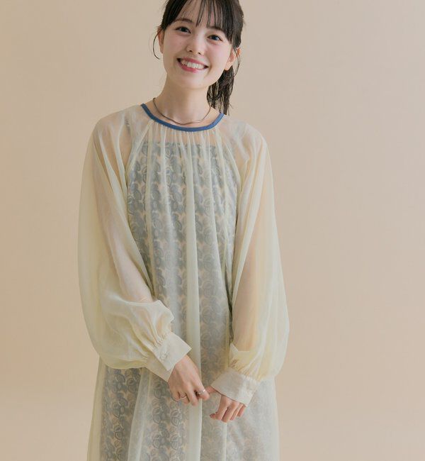  「[森川企画]シアーレイヤード ワンピースSET」|ワンピース|