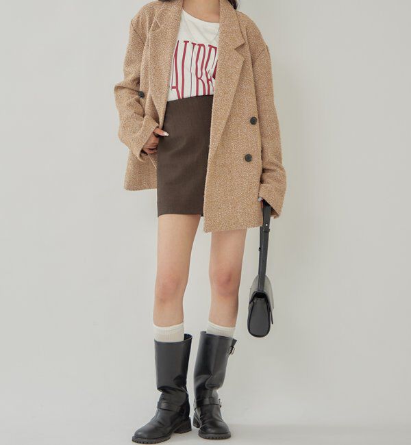  「ツイードBIGジャケット」|テーラードジャケット|