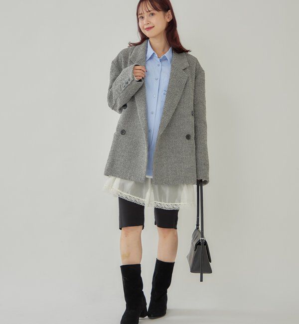  「ツイードBIGジャケット」|テーラードジャケット|