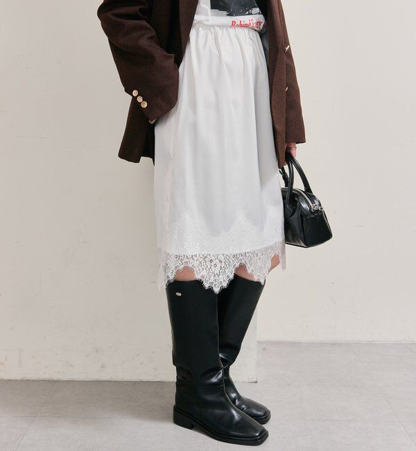  「裾レースマルチスカート」|スカート|