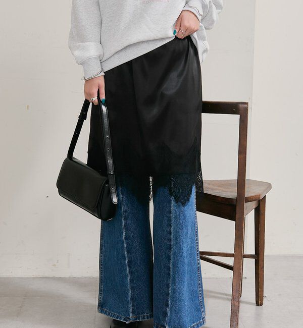  「裾レースマルチスカート」|スカート|