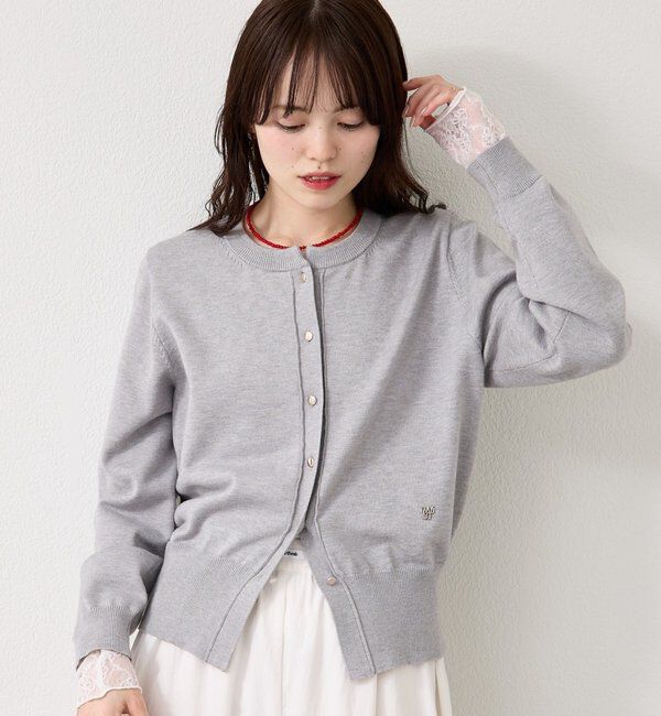  「チャーム付きデイリーカーディガン」|カーディガン|