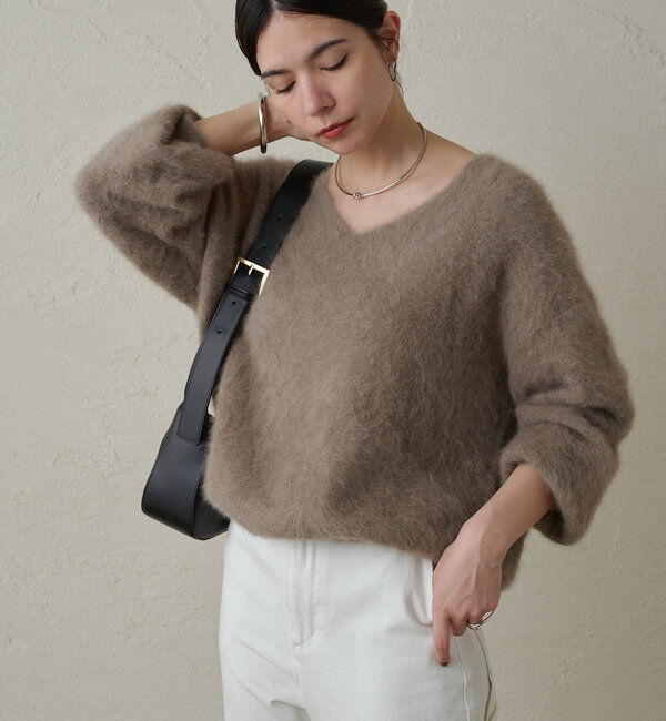  「FURカシミヤVニット」|ニット・セーター|